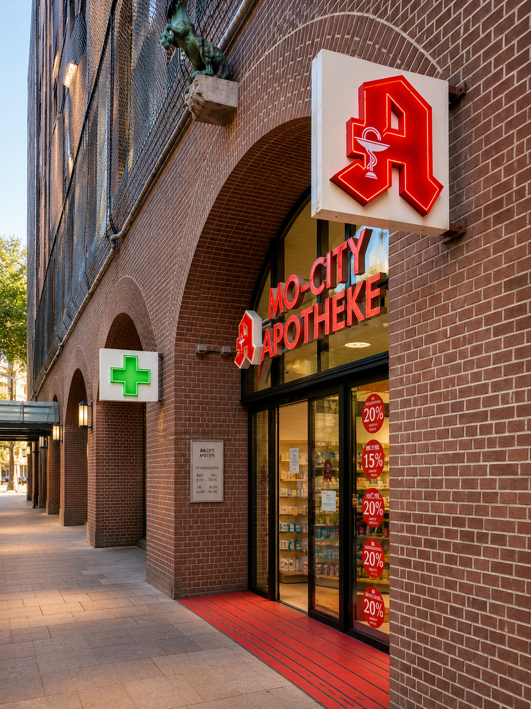 Nordlux Lichtwerbung Apotheke